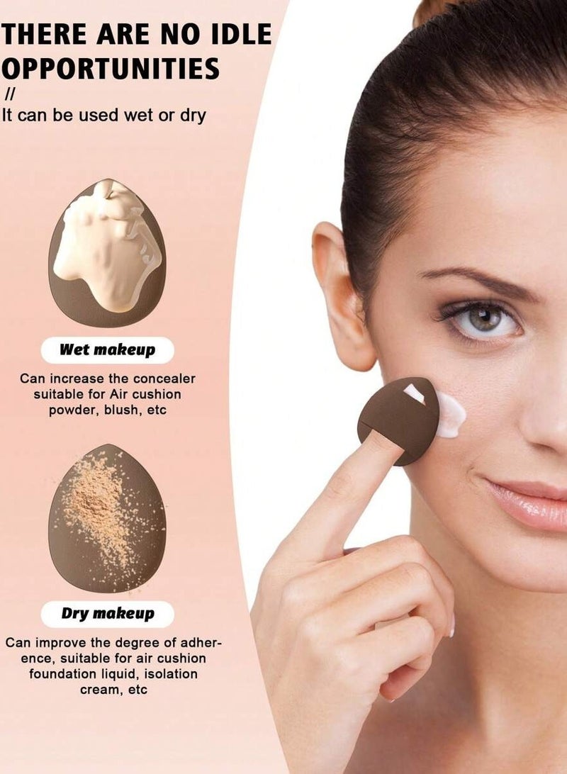 Generic 20-Piece Makeup Sponge Set - Mini Blender Sponges for Liquid, Cream, and Powder Makeup (Brown)  - Image 3