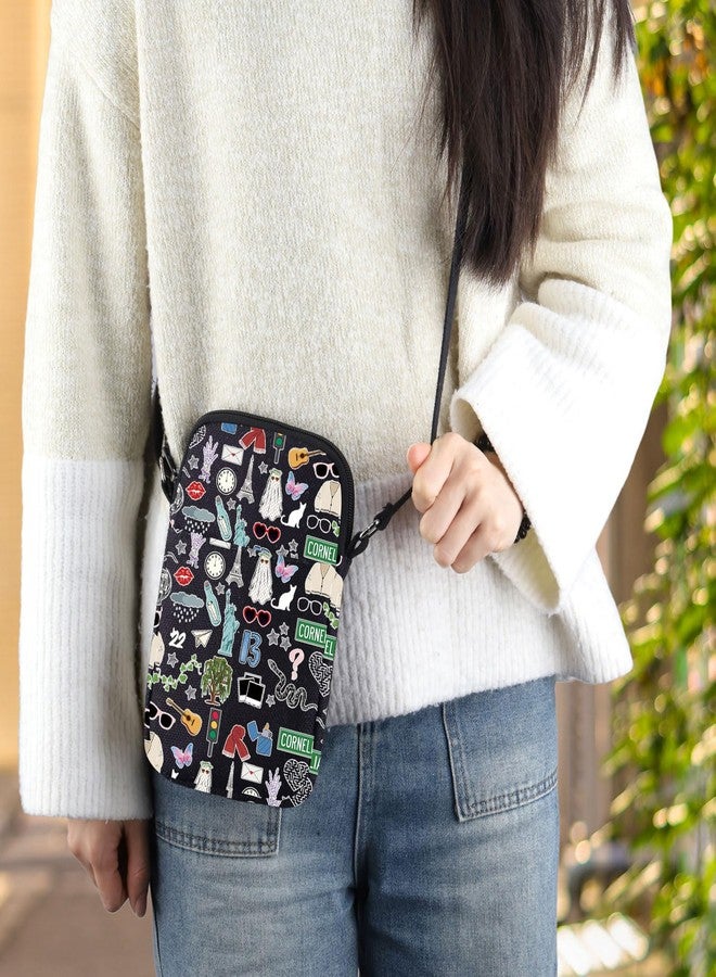 LEVLO Singer Album Crossbody Bag Singer Tour fans Gift Song Concert Shoulder Bag Singer Song Merchandise (13 22 C Black) - Image 4