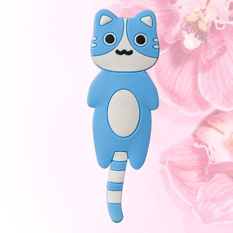 1PC Colorful Cat Hook Lovely Cat Fridge Multi-purpose Fridge Hook Household Decor for Home (Sky- ) - Image 5