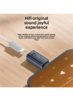 Generic Type-c To Lighting Headset Adapter Support Mobile Phone Listening To Music Call Built-in Lossless Decoding Chip-Interface Form:C To Lightning Headphone Adapter Gray Side Bend  - Image 3
