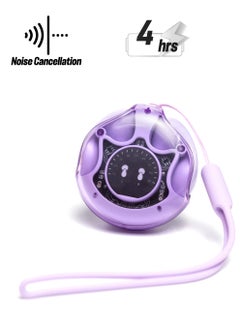 Generic Bluetooth headset wireless sports high-value e-sports game noise cancelling semi-in-ear purple for iPhone, Android  - Image 1