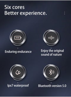Generic Bluetooth headset wireless sports high-value e-sports game noise cancelling semi-in-ear purple for iPhone, Android  - Image 5