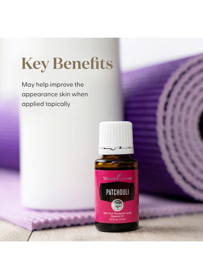 Young Living Patchouli Essential Oil 15ml - Pure, Earthy Aroma for Relaxation, Meditation, Peace, and Grounding - Premium Quality  - Image 4