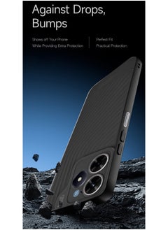 Gear4 Realme C61 / Realme C63 4G 2024 Gear4 Series Soft Liquid Silicone With Wavey Texture Case Cover - Black  - Image 4