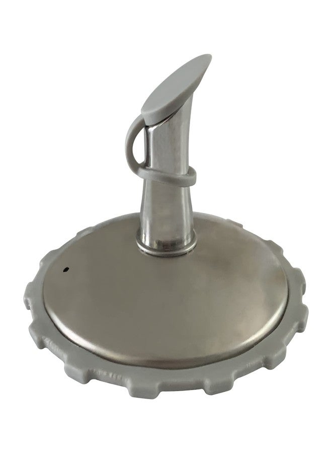 Jarware Stainless Steel Oil Cruet Lid, Regular Mouth Mason Jar Spout Lid - Image 2
