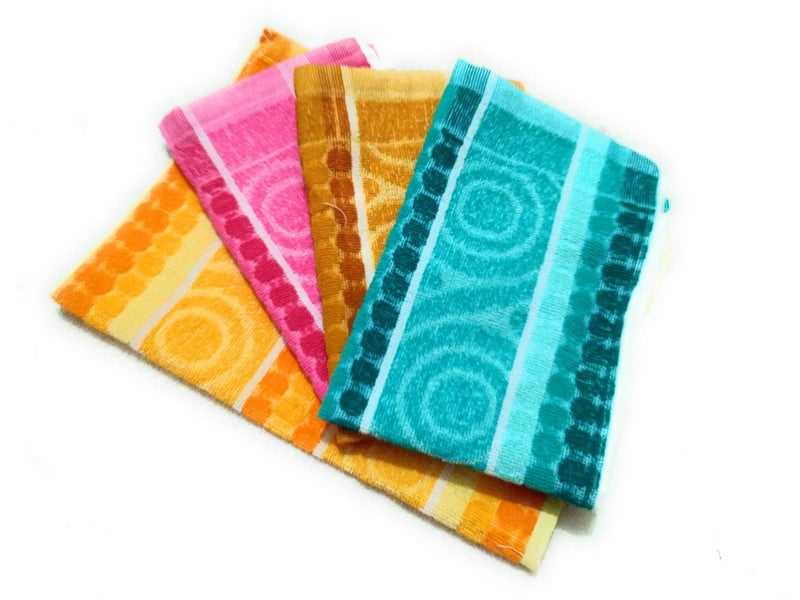 Cotton Colors Cotton Colors 300 GSM 4 Piece Cotton Hand Towel Set - Multicolor_D4  - Image 1