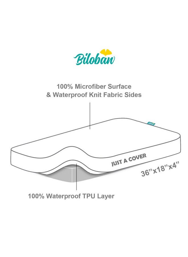 Biloban Cradle Bassinet Mattress Pad Cover for 36" × 18" Standard Cradle Mattress, Ultra Soft Microfiber Surface and Extra Waterproof Layer, Washer & Dryer Friendly - Image 5