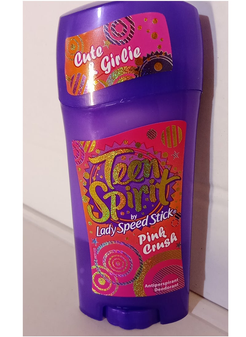 Teen Spirit - Lady Speed ​​Stick Teen Spirit Pink Crush Deodorant 65g - Image 1