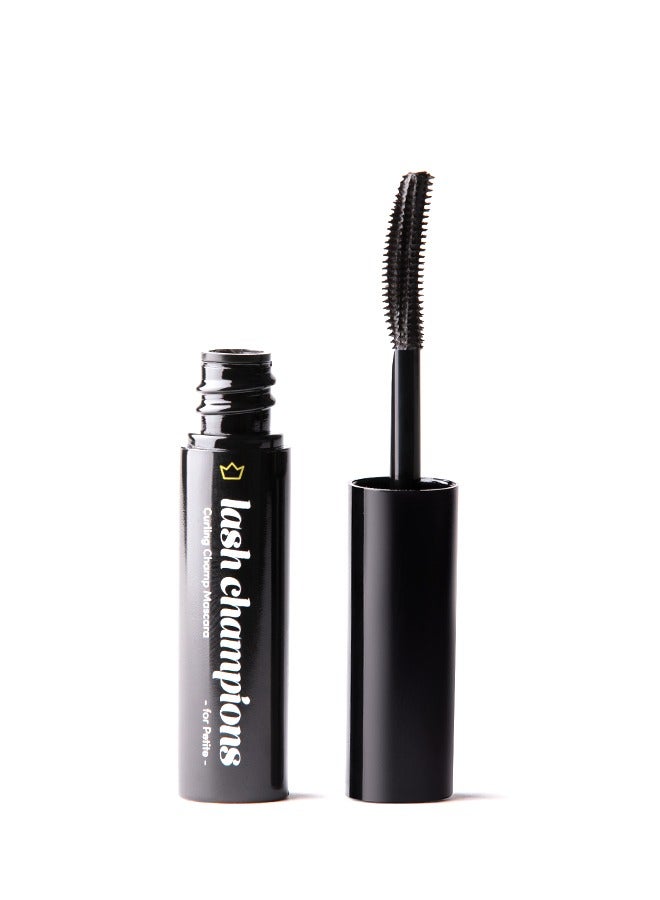 Siella Beauty Travel Size Curling Champ Mascara For petite Highly Pigmented Colour For Short & Straight Lashes Black 4ml Made In Italy  - Image 1