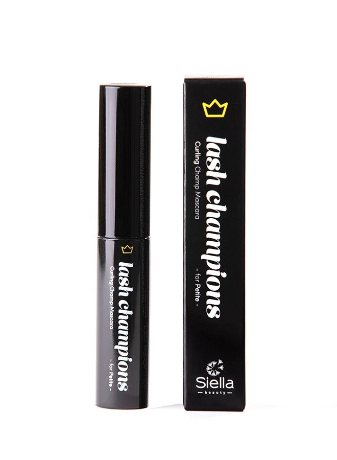 Siella Beauty Travel Size Curling Champ Mascara For petite Highly Pigmented Colour For Short & Straight Lashes Black 4ml Made In Italy  - Image 2