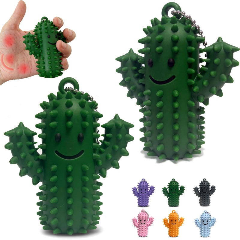 New Silicone Cactus Squishy Sensory Toy Stress Relief Gift - Image 1