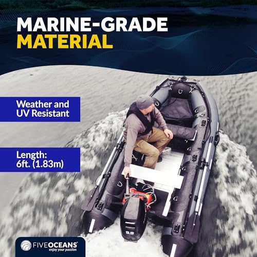 Five Oceans Boat Fuel Line - 5/16-Inch Marine Fuel Line for OMC/Johnson/Evinrude, Outboard Fuel Line, 6-Foot Long, Leakproof, Reinforced Rubber EPA/CARB, Compatible Ethanol Blended Fuels - FO3100-C1 - Image 2