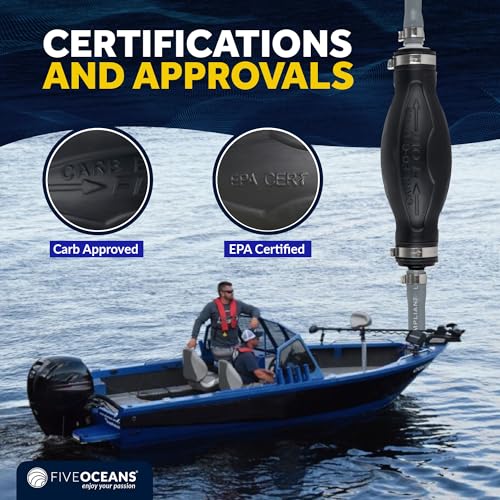 Five Oceans Boat Fuel Line - 5/16-Inch Marine Fuel Line for OMC/Johnson/Evinrude, Outboard Fuel Line, 6-Foot Long, Leakproof, Reinforced Rubber EPA/CARB, Compatible Ethanol Blended Fuels - FO3100-C1 - Image 4