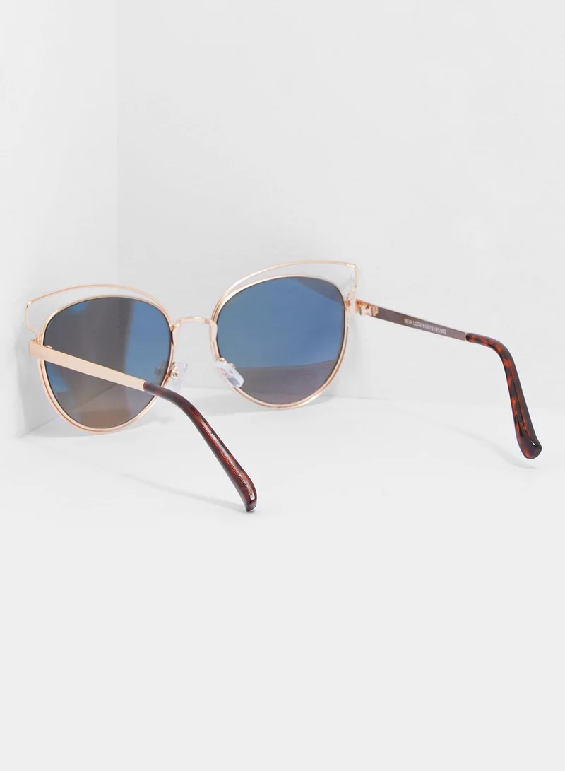 NEW LOOK Mirrored Sunglasses