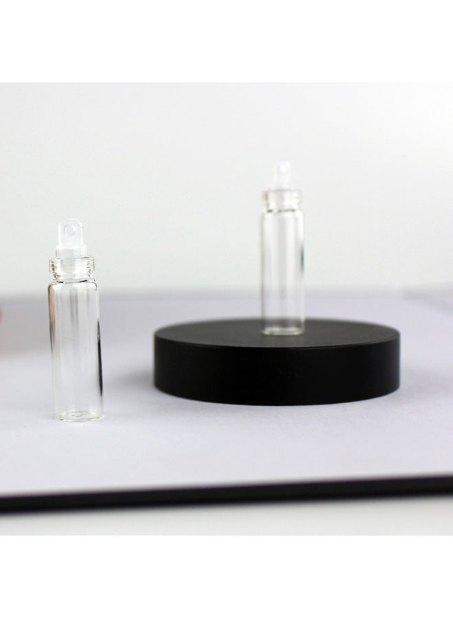 Fetal Hair Bottle Newborn Cork Small Glass Bottle Umbilical Cord Milk Teeth Hundred Days Full Moon Baby Wisdom Teeth Preservation Bottle Fetal Hair-Specifications:11*35MM (plastic Plug)  - Image 1