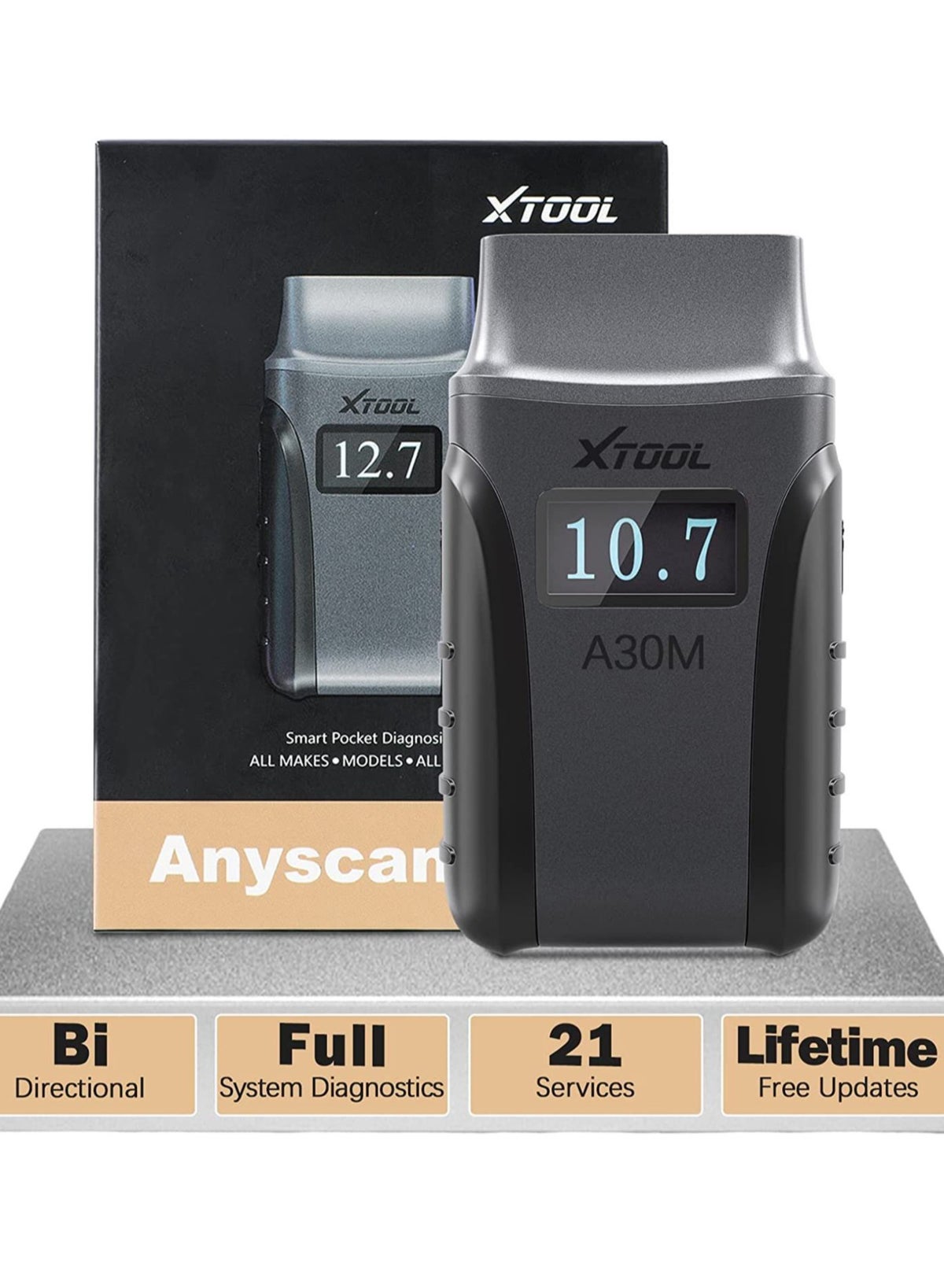 XTOOL A30M V2.0 All-System OBD2 Scanner – Bidirectional, Bluetooth, Free Updates (Used)