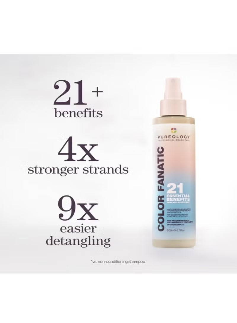 بيورولوجي سبراي علاج الشعر بتركيبته النباتية بتركيز فائق - يحمى اللون من التلاشي والحرارة - يحتوي على 6.7 أونصة سائلة لتوفير حجم وفير للعناية بالشعر - Image 2