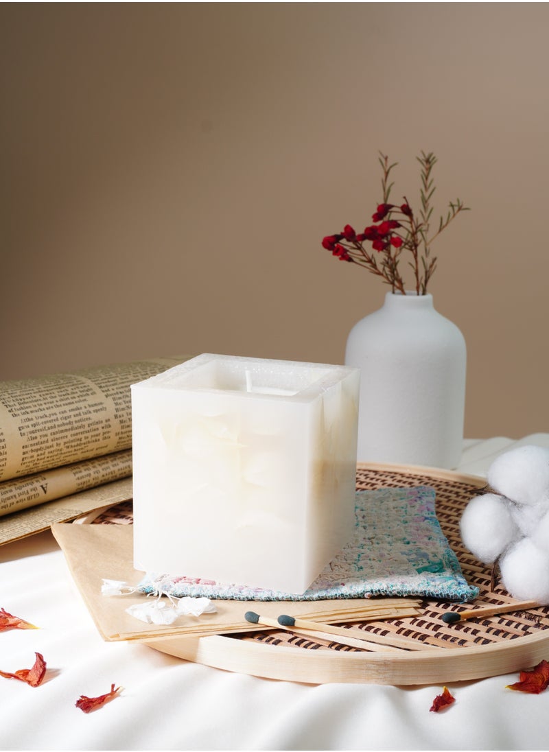 ماركة غير محددة - 150 جرام من شمع الليمون العطري | 5.3 أوقية | شمع الليمون العطري | شمع زيت الليمون العطري يدوياً - Image 1