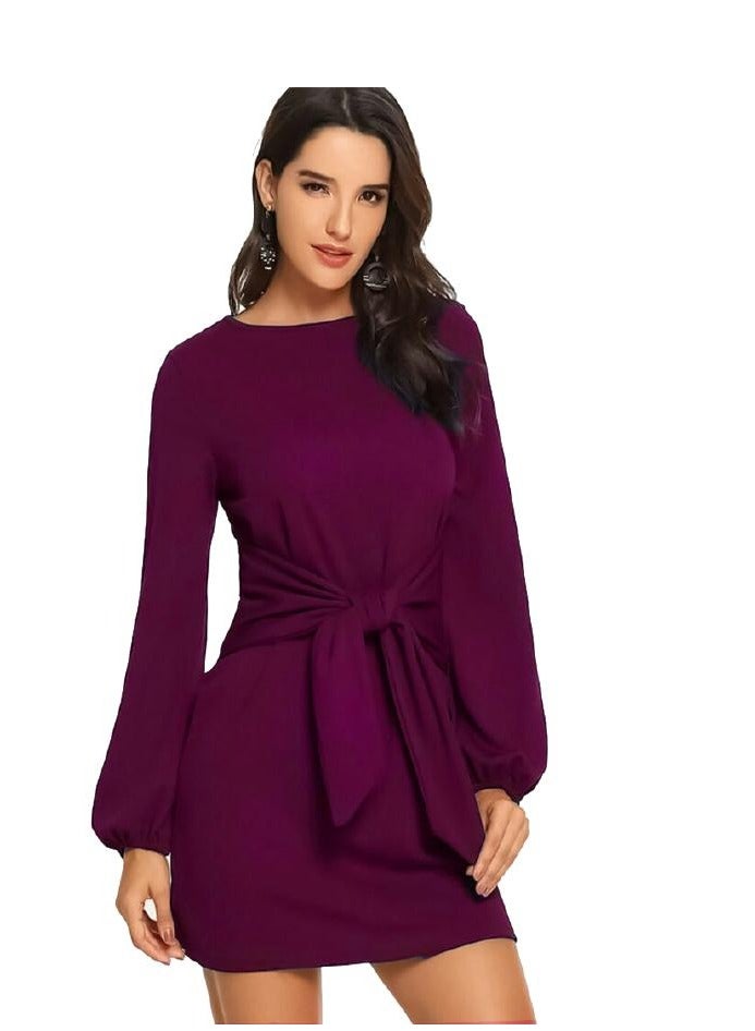 Women's long blouse with belts 