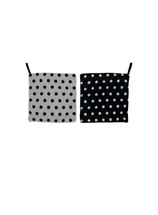 Baby Paper-2 Pack of Crinkly, Sensory Toys, White/Black Dot & Multi Color Polka Dot - Image 2