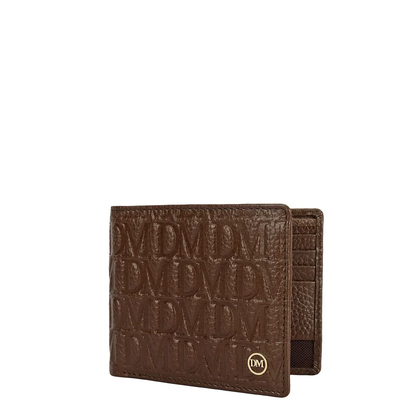 Da Milano Mocha Mocha Bifold Leather Mens Wallet for Men | Best Price UAE