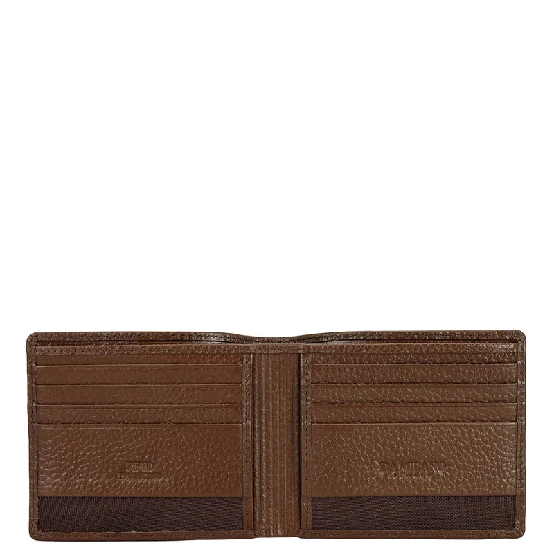 Da Milano Mocha Mocha Bifold Leather Mens Wallet for Men | Best Price UAE