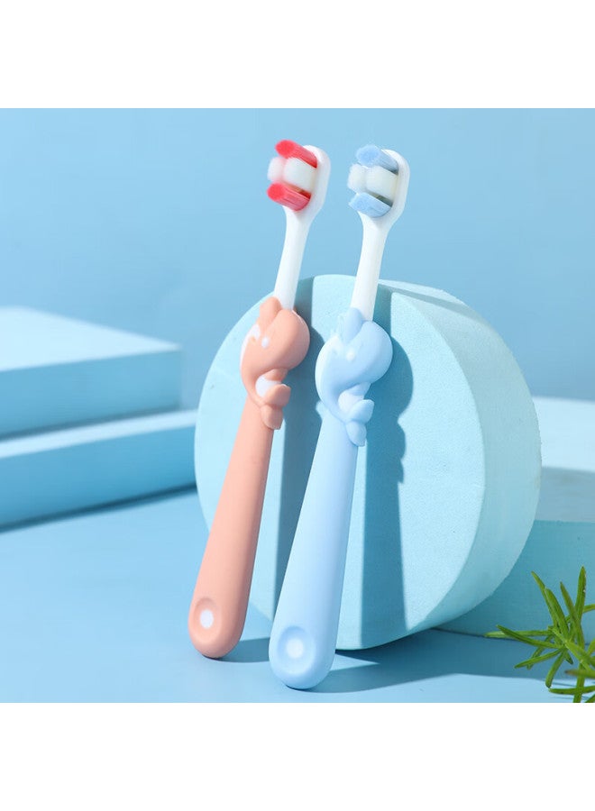 Owi Children's Soft Bristle Toothbrush, Baby Ultra-fine Toothbrush For Ages 2-12, Toddler And Infant Milk Tooth Brush, 2-pack - Image 5