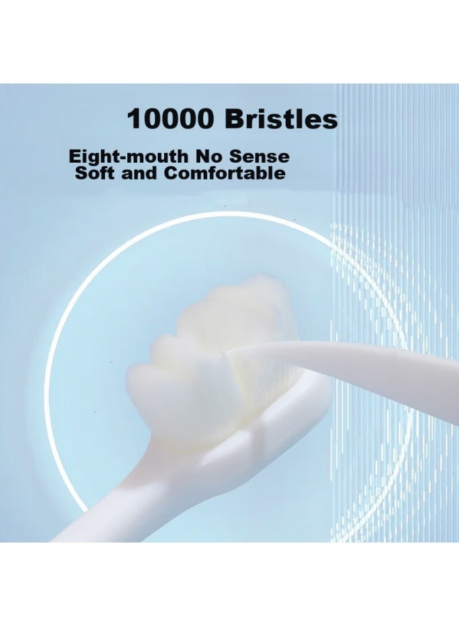 Owi Children's Soft Bristle Toothbrush, Baby Ultra-fine Toothbrush For Ages 2-12, Toddler And Infant Milk Tooth Brush, 2-pack - Image 2