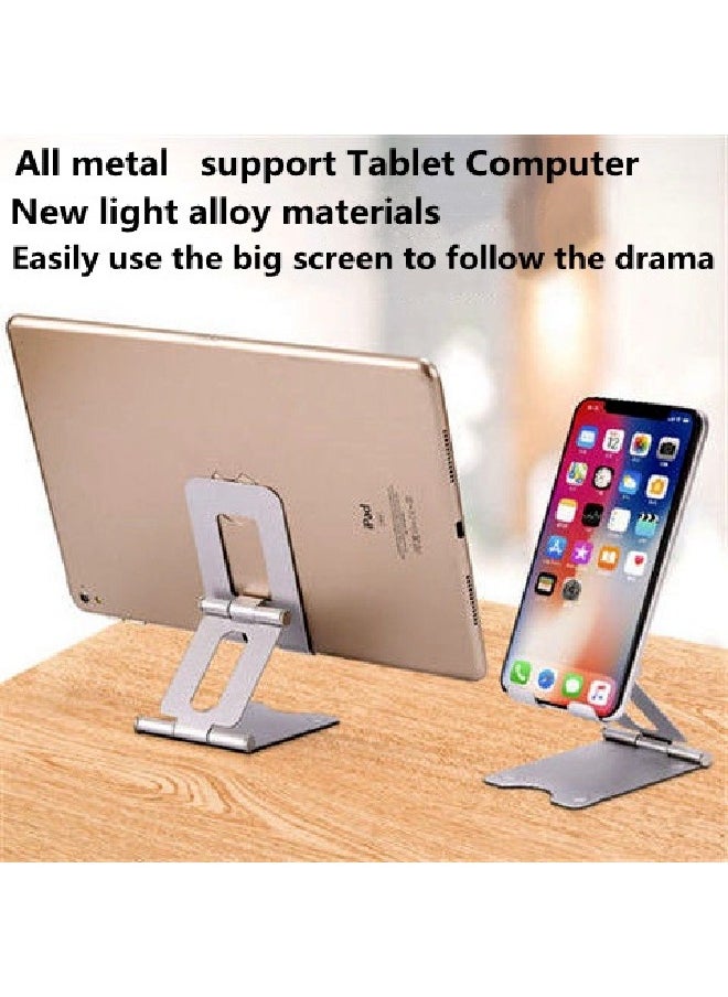 Generic - Adjustable Cell Phone Stand,Aluminum Desktop Cellphone Stand with Anti-Slip Base and Convenient Charging Port, Fits All Smart Phones - Image 1