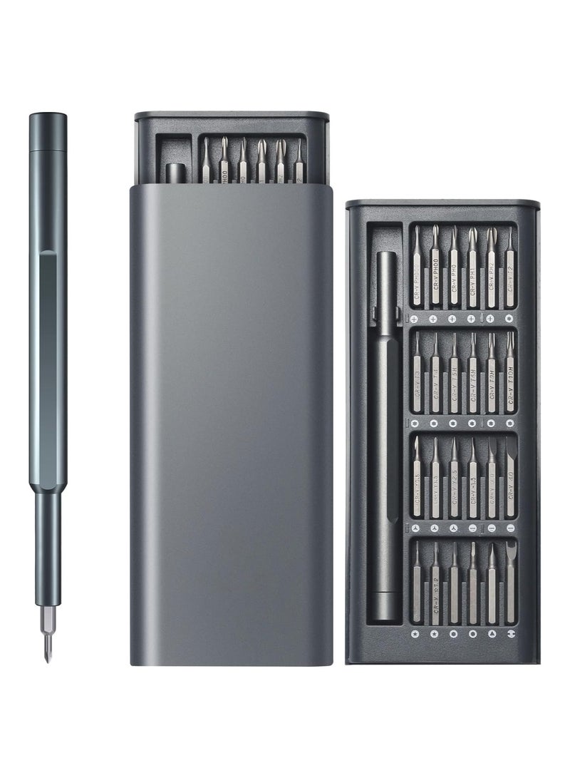 Space Precision Screwdriver Set, 24 in 1 Mini Screwdriver, Magnetic Driver Bits Set, Set, S2 Alloy Steel Pocket Manual Screwdriver Tool Set, Repair Tool Kit - Image 2