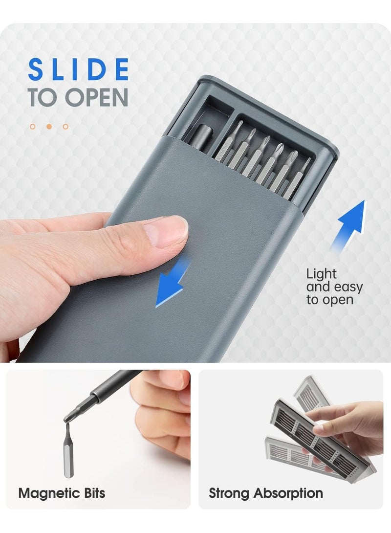 Space Precision Screwdriver Set, 24 in 1 Mini Screwdriver, Magnetic Driver Bits Set, Set, S2 Alloy Steel Pocket Manual Screwdriver Tool Set, Repair Tool Kit - Image 5