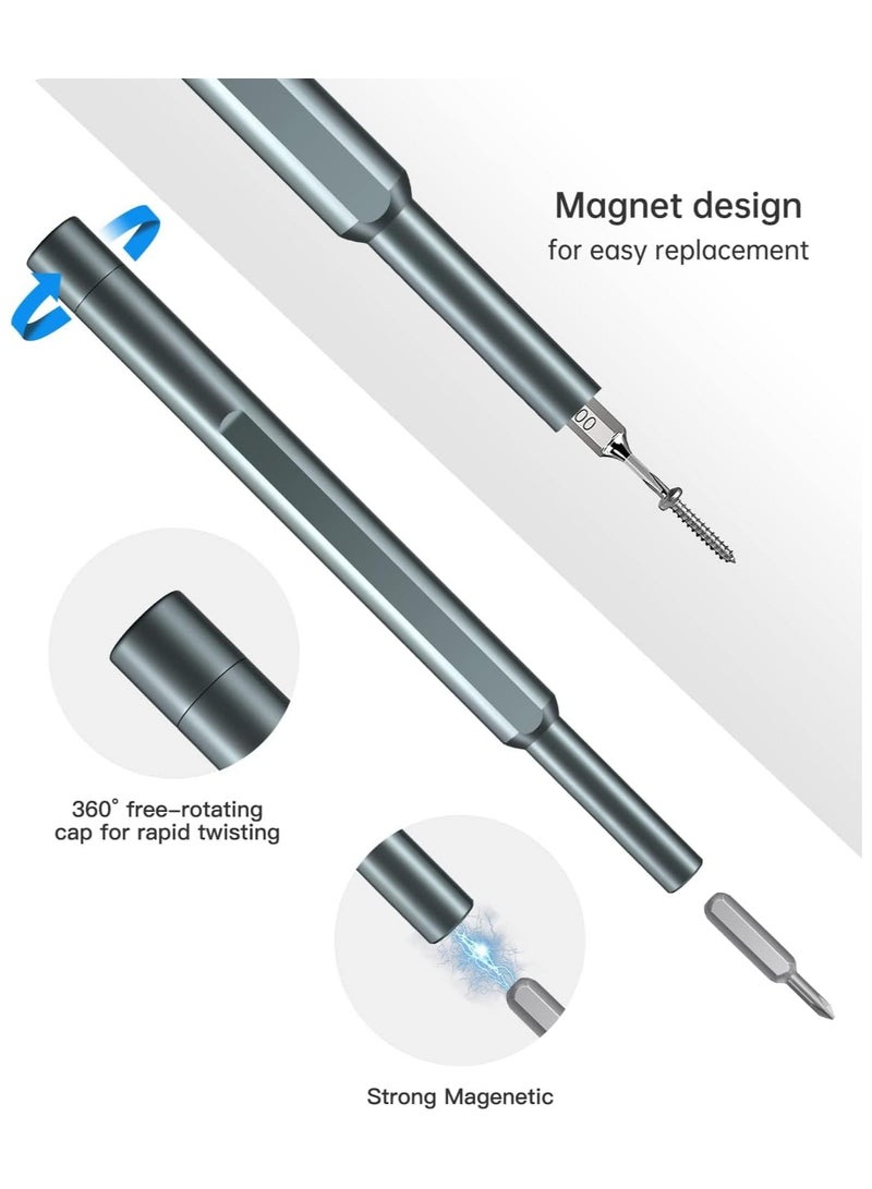 Space Precision Screwdriver Set, 24 in 1 Mini Screwdriver, Magnetic Driver Bits Set, Set, S2 Alloy Steel Pocket Manual Screwdriver Tool Set, Repair Tool Kit - Image 4