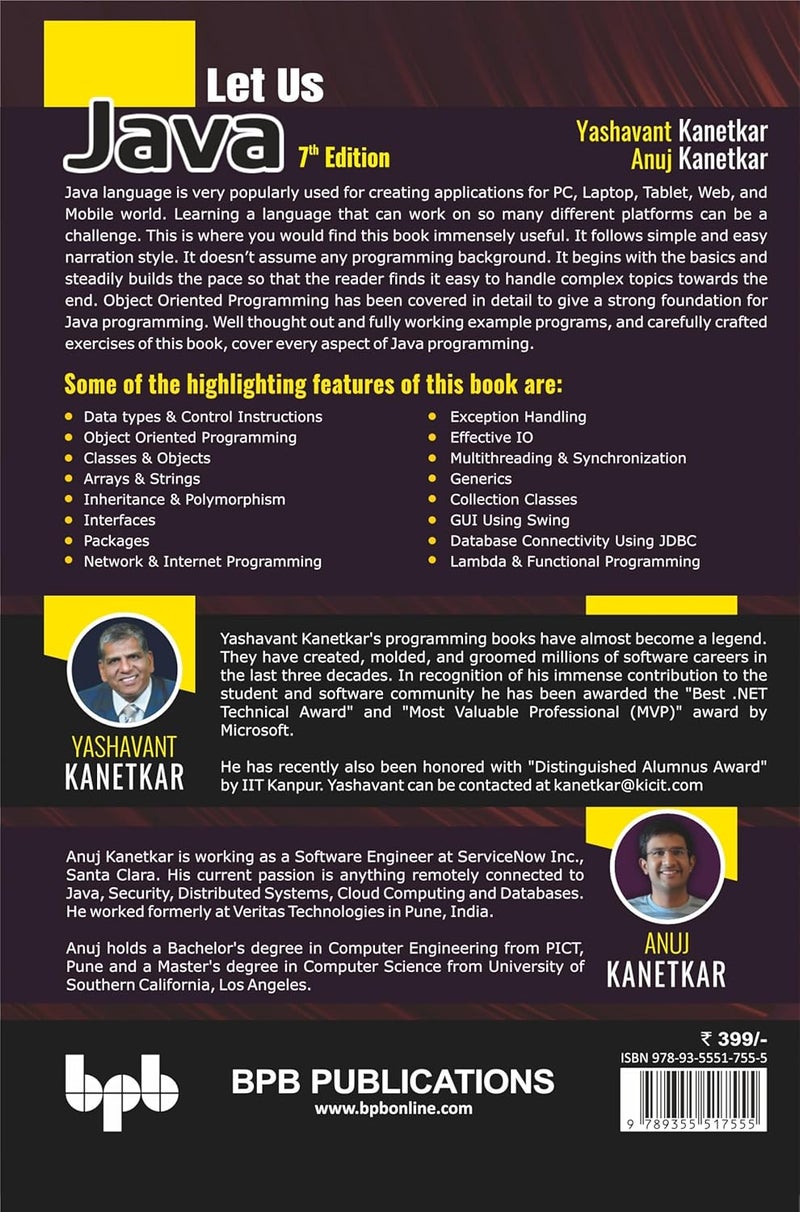 Let Us Java: Strong Foundation for Java Programming - 7th Edition - Image 2