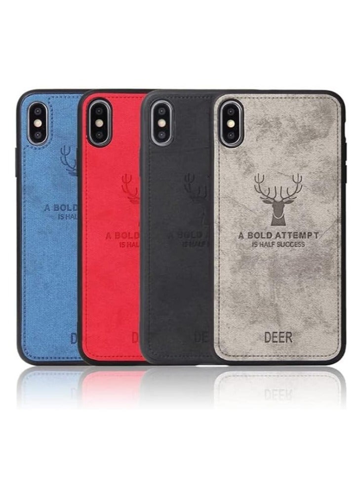 ELMO3EZZ Redmi Note 12 Pro Digital Luxury Soft Texture Patterned TPU Cloth Case, Dirt-Resistant, Anti-Shock, Anti-Fingerprint, Full Body Protective For Redmi Note 12 Pro (Grey) - Image 4