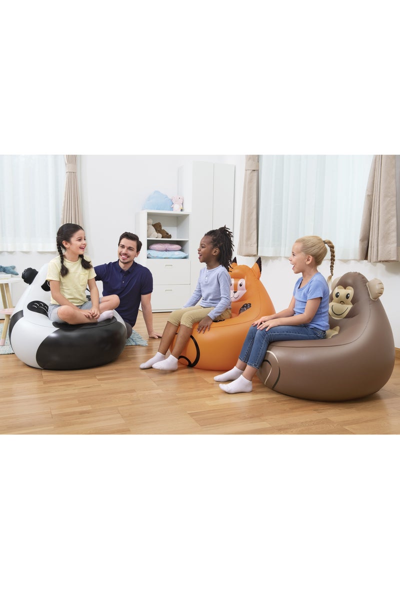 Bestway Bestway Cozy Critters Air Chair 72x72x72cm, Assorted 1 Piece (Style & Color May Vary) | Kids chair | Kiddie Lounge | Inflatable Chair for Indoor & Outdoor  - Image 5