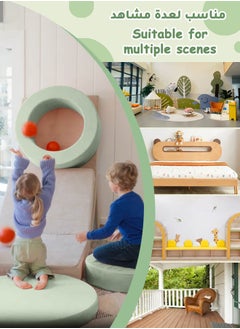 Hompenny Multi-Functional Ifant Activity & Jumping Play Set | Climbing & Sensory Motor Training | Indoor Use for Ages 1–12 | Washable Soft Foam Sofa Set  - Image 2
