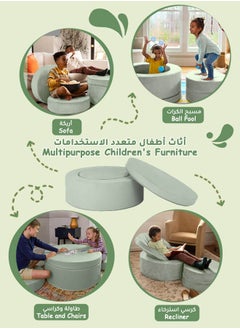Hompenny Multi-Functional Ifant Activity & Jumping Play Set | Climbing & Sensory Motor Training | Indoor Use for Ages 1–12 | Washable Soft Foam Sofa Set  - Image 3