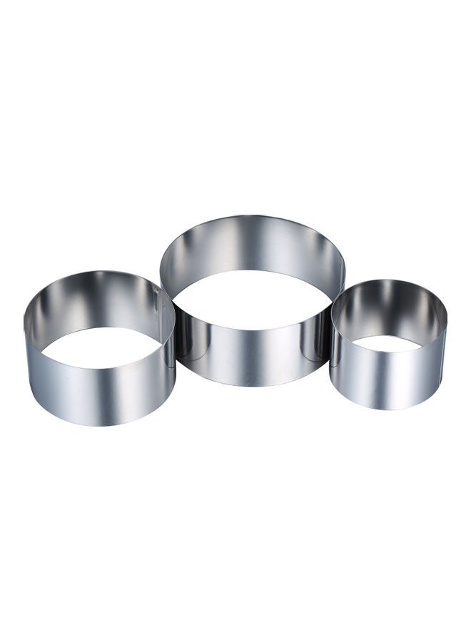 نيبمينينت طقم قطاعات كوكيز وبسكويت مكون من 3 قطع فضي 4.00 x 16.00 0.116سم - Image 1