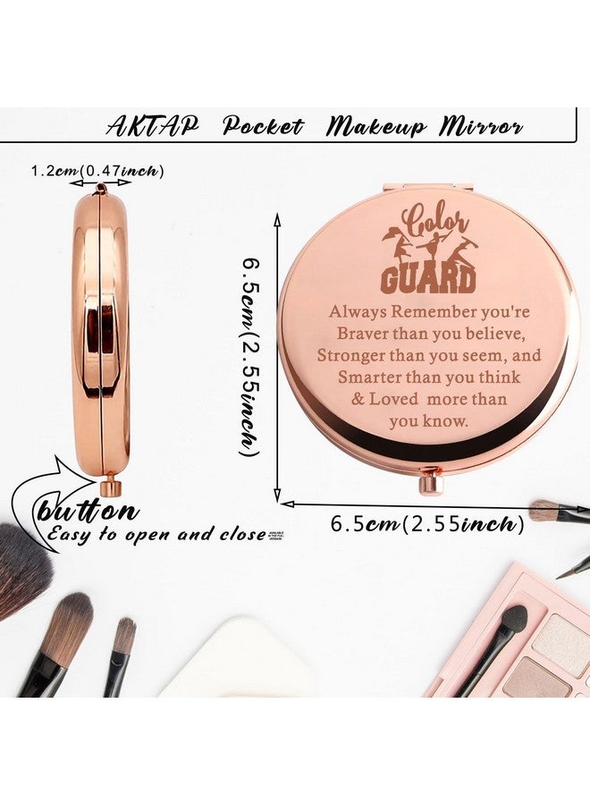 AKTAP Color Guard Pocket Makeup Mirror Color Guard Gifts Marching Band Compact Mirror (Color Guard Pocket Makeup Mirror) - Image 4
