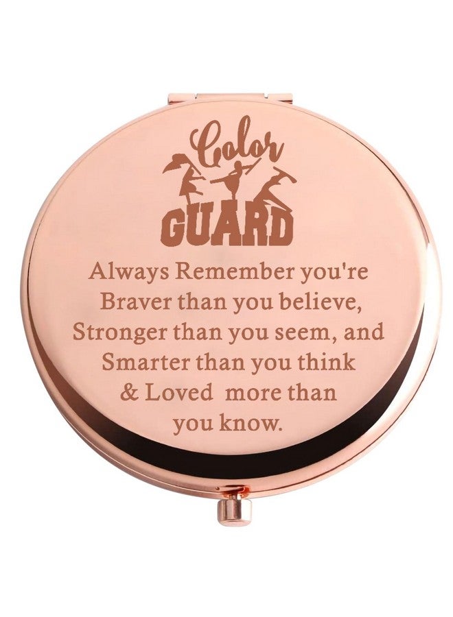AKTAP Color Guard Pocket Makeup Mirror Color Guard Gifts Marching Band Compact Mirror (Color Guard Pocket Makeup Mirror) - Image 1