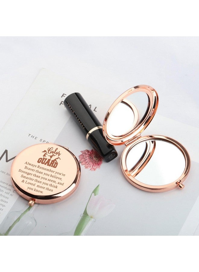 AKTAP Color Guard Pocket Makeup Mirror Color Guard Gifts Marching Band Compact Mirror (Color Guard Pocket Makeup Mirror) - Image 2