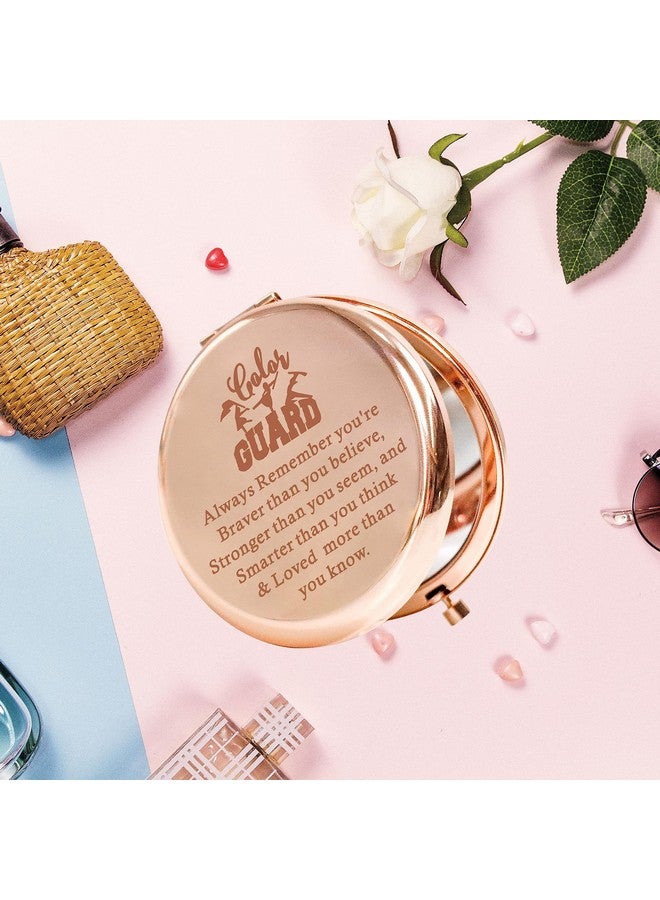 AKTAP Color Guard Pocket Makeup Mirror Color Guard Gifts Marching Band Compact Mirror (Color Guard Pocket Makeup Mirror) - Image 5