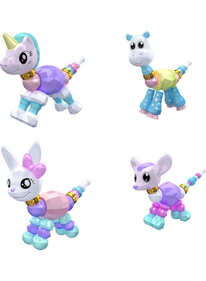 NIBEMINENT 4-Piece Twisted Animal Bracelet Set 26x4x19cm - Image 1