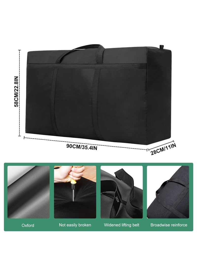 URbazaar 180L Extra Large Moving Bags with Strong Zippers & Carrying Handles, Storage Bags Storage Totes for Clothes, Moving Supplies, Space Saving, Oversized Storage Bag Organizer for Moving, Traveling - Image 3
