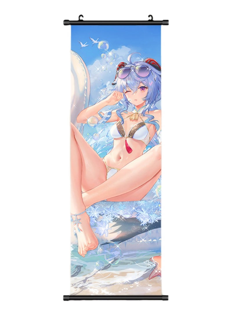 Genshin Impact Character Hanging Scroll Painting Bedroom Mural Home Decoration Painting Two-dimensional Comic Exhibition Poster (YS-16)  - Image 1