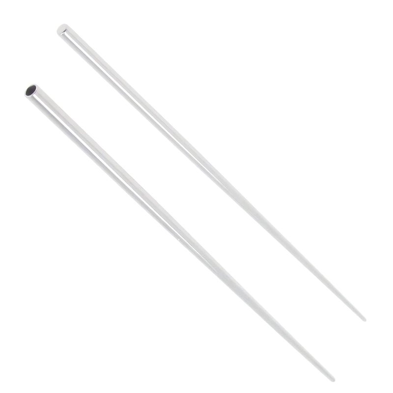 NewkeepsR 2PCS-18G(1.0mm) 316L Steel Calor Style Taper Insertion Pin for Ear/Nose/Navel/Nipple/Lip/Eyebrow Stretcher, Body Piercing Stretching Kit Assistant Tool - Image 1
