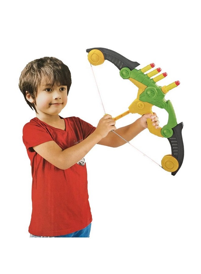 WenToyce Soft Arrow Bow Set for Kids Beginner, Easy Foam Archery Kit for Starters, with 4 Soft Darts Arrows, Safe Outdoor Indoor Shooting Games Activity for Toddler Boys Girls (Archery Green) - Image 4