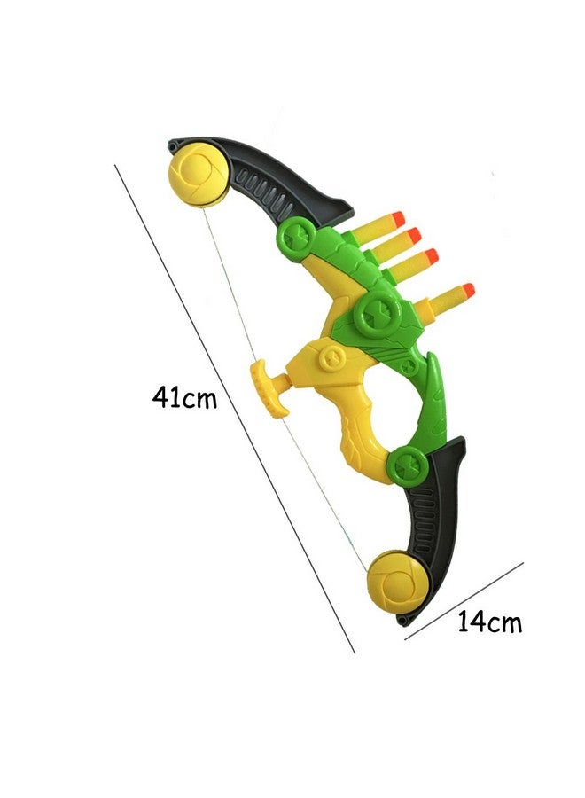 WenToyce Soft Arrow Bow Set for Kids Beginner, Easy Foam Archery Kit for Starters, with 4 Soft Darts Arrows, Safe Outdoor Indoor Shooting Games Activity for Toddler Boys Girls (Archery Green) - Image 2