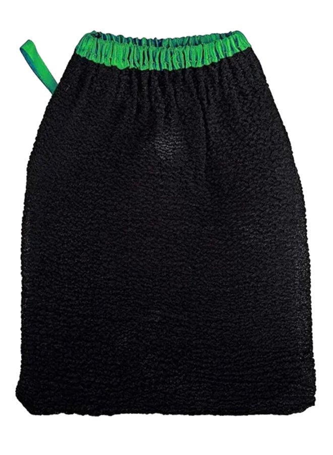 NIBEMINENT Solid Design Bath Gloves Black 7 x 5 2centimeter  - Image 1