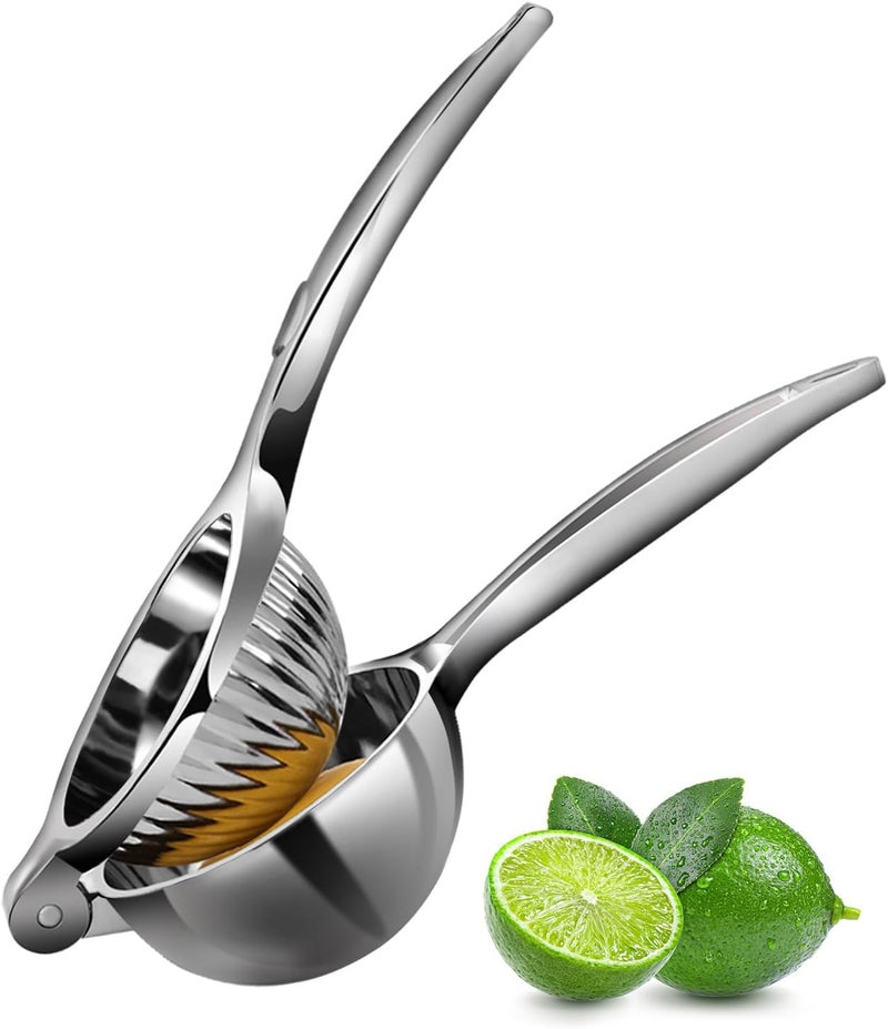 Rekix lemon Squeezer, Max Extraction Hand Press Lemon Juicer, Heavy Duty Manual Orange Juicer, Sturdy Metal Lime Squeezer, Durable Handheld Citrus Fruit Squeezer for Kitchen Bar, Exprimidor De Limones - Image 1